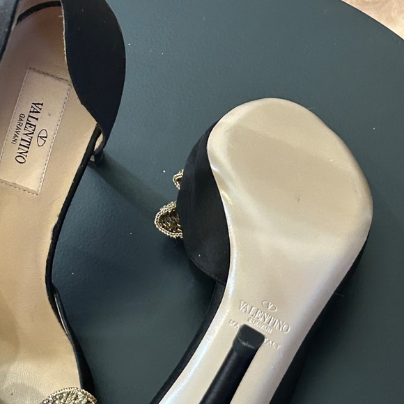 Black New ITALIAN Valentino Garavani Heels - Picture 3 of 4